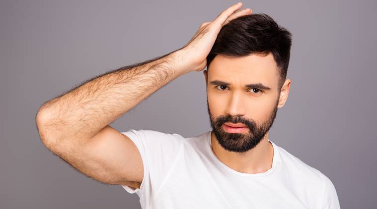 Image showing before and after hair transplant of patient vikas 6